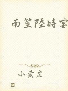 南笙陆时宴小说
