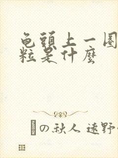 龟头上一圈小颗粒是什么