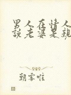 男人在情人面前说老婆是亲人