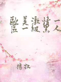 欧美激情一区二区一级黑人片