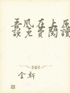 吾凰在上原著小说免费阅读