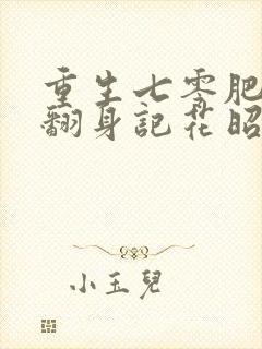 重生七零肥妻要翻身记花昭叶深