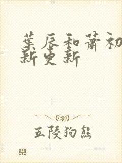 叶辰和萧初然最新更新