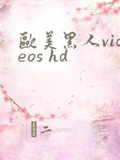 欧美黑人videos hd