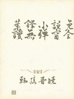 叶锋小说免费阅读无弹窗全文