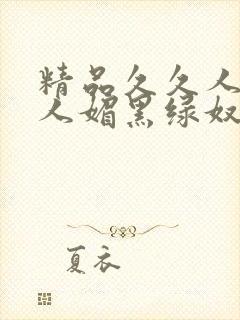 精品久久人妻黑人媚黑绿奴