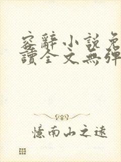 容辞小说免费阅读全文无弹窗