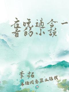 夜晚适合一个人看的小说