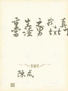 重生之我真没想当渣男 txt下载