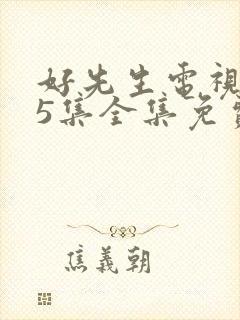 好先生电视剧45集全集免费观看