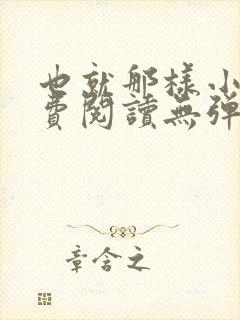 也就那样小说免费阅读无弹窗