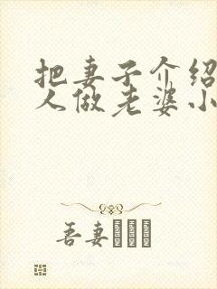 把妻子介绍给别人做老婆小说