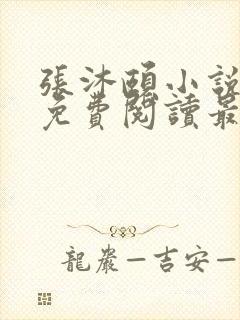 张沐颐小说全文免费阅读最新章节