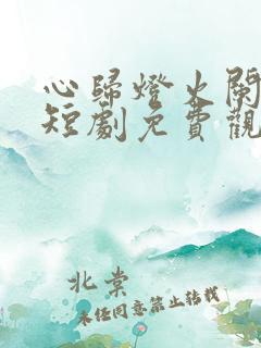 心归灯火阑珊处短剧免费观看大结局