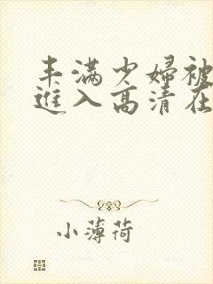 丰满少妇被猛烈进入高清在线