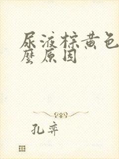 尿液棕黄色是什么原因