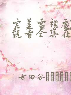 完美电视剧免费观看全集在线观看