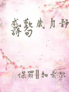 感叹岁月静好的诗句