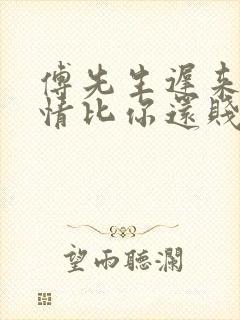 傅先生迟来的深情比你还贱免费阅读