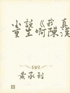 小说《我真没想重生啊陈汉升》