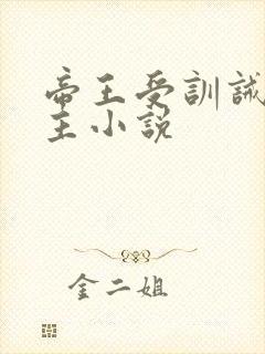 帝王受训诫双男主小说