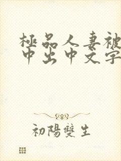 极品人妻被黑人中出中文字幕