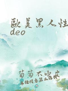 欧美黑人性video