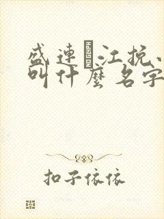 盛连玦江挽小说叫什么名字