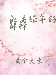 此去经年的意思解释