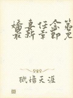 娇妻任念第3部最新章节免费阅读