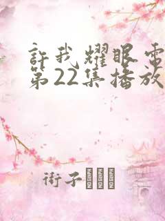 许我耀眼电视剧第22集播放在线观看