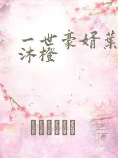 一世豪婿叶凡秋沐橙