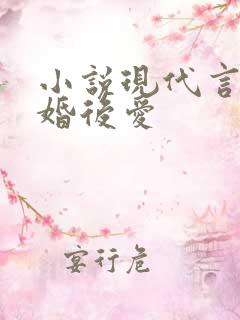 小说现代言情先婚后爱