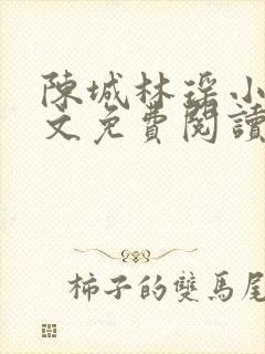 陈城林瑶小说全文免费阅读无弹窗