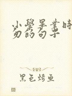 小学毕业时光匆匆的句子