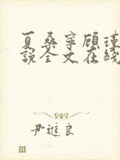 夏桑宁顾瑾琛小说全文在线阅读