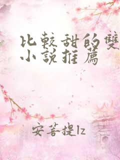 比较甜的双男主小说推荐