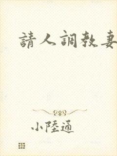请人调教妻子
