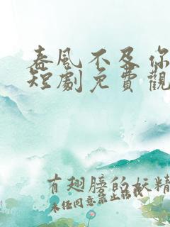 春风不及你情深短剧免费观看全集