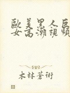 欧美黑人巨茎美女高潮视频