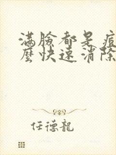 满脸都是痘痘怎么快速消除