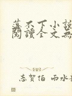 落不下小说免费阅读全文无弹窗