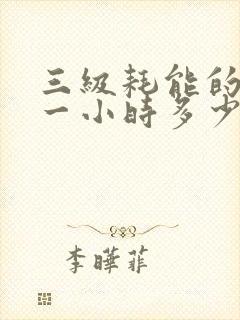 三级耗能的空调一小时多少度电