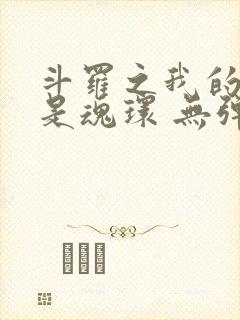 斗罗之我的武魂是魂环 无弹窗