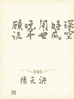 顾晚周时琛相思流年也成空在线全文阅读
