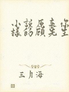 小说原来你是这样的顾先生