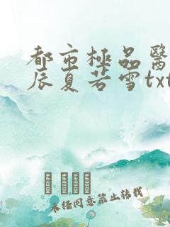 都市极品医神叶辰夏若雪txt下载