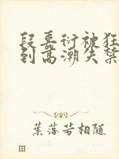 段嘉衍被狂c躁到高潮失禁