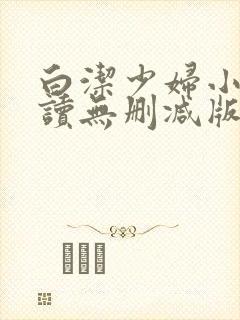 白洁少妇小说阅读无删减版全文