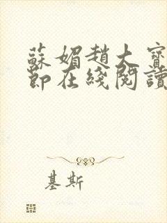 苏媚赵大宝全章节在线阅读小说